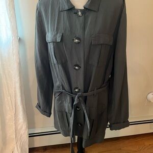 J. Jill Green Utility Jacket with Belted Waist